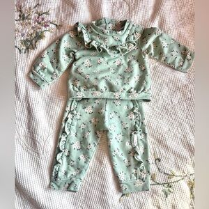 Nicole Miller matching Set - Mint Green Floral
